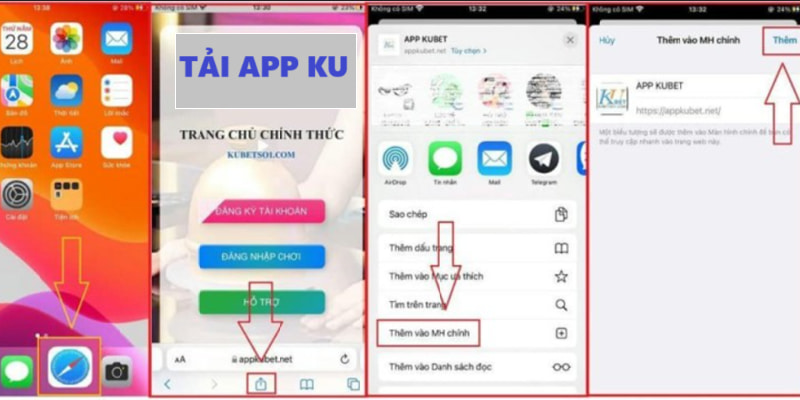 Cài đặt app cho iOS